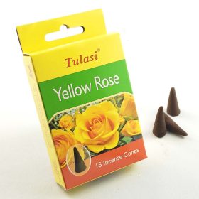  Tulasi Yellow Rose Indiai Füstölő 