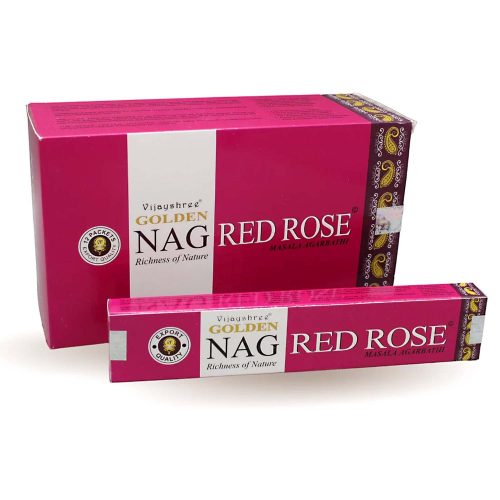  Golden Nag Red Rose Vörös Rózsa Füstölő