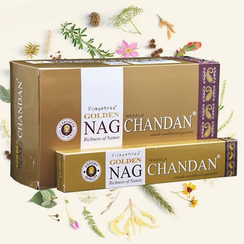  Golden Nag Chandan Füstölő