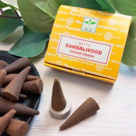   Satya Szantálfa (Sandalwood) Indiai Prémium Kúpfüstölő (12db)