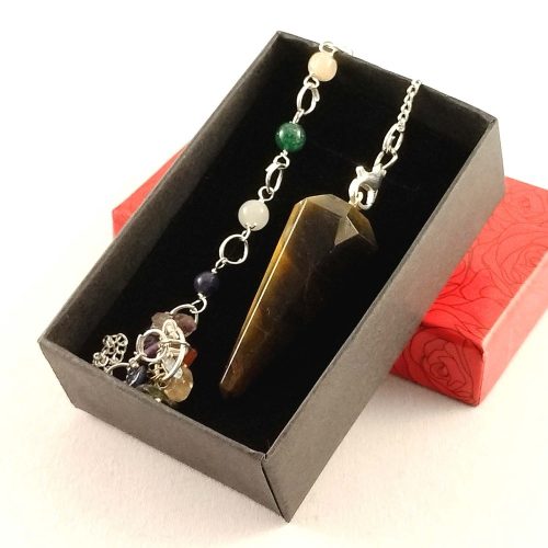 7 Csakra Tigrisszem Ásvány Inga